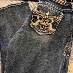 Rock Revival Blue Straight Leg Jeans